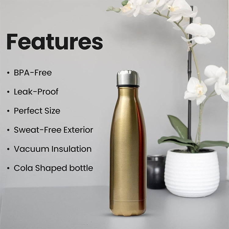 JUNSUNMAY 304 Stainless Steel Double-layer Vacuum Insulated Water Bottle, Capacity:1000ml(Red)