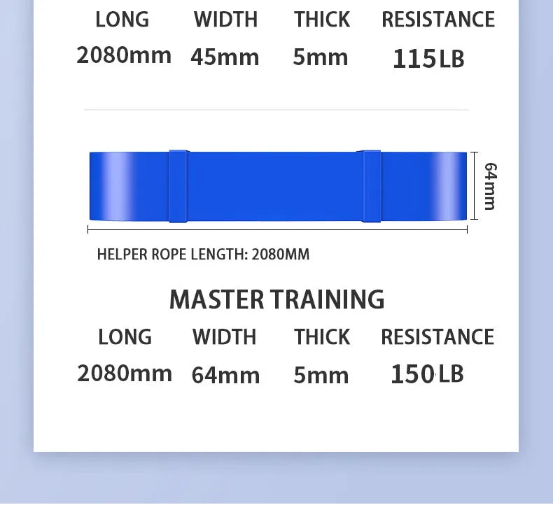 Resistance Band Set Pull Up Assistance Bands Stretch Band Resistance Heavy Workout Exercise for Physical Therapy Home Workouts
