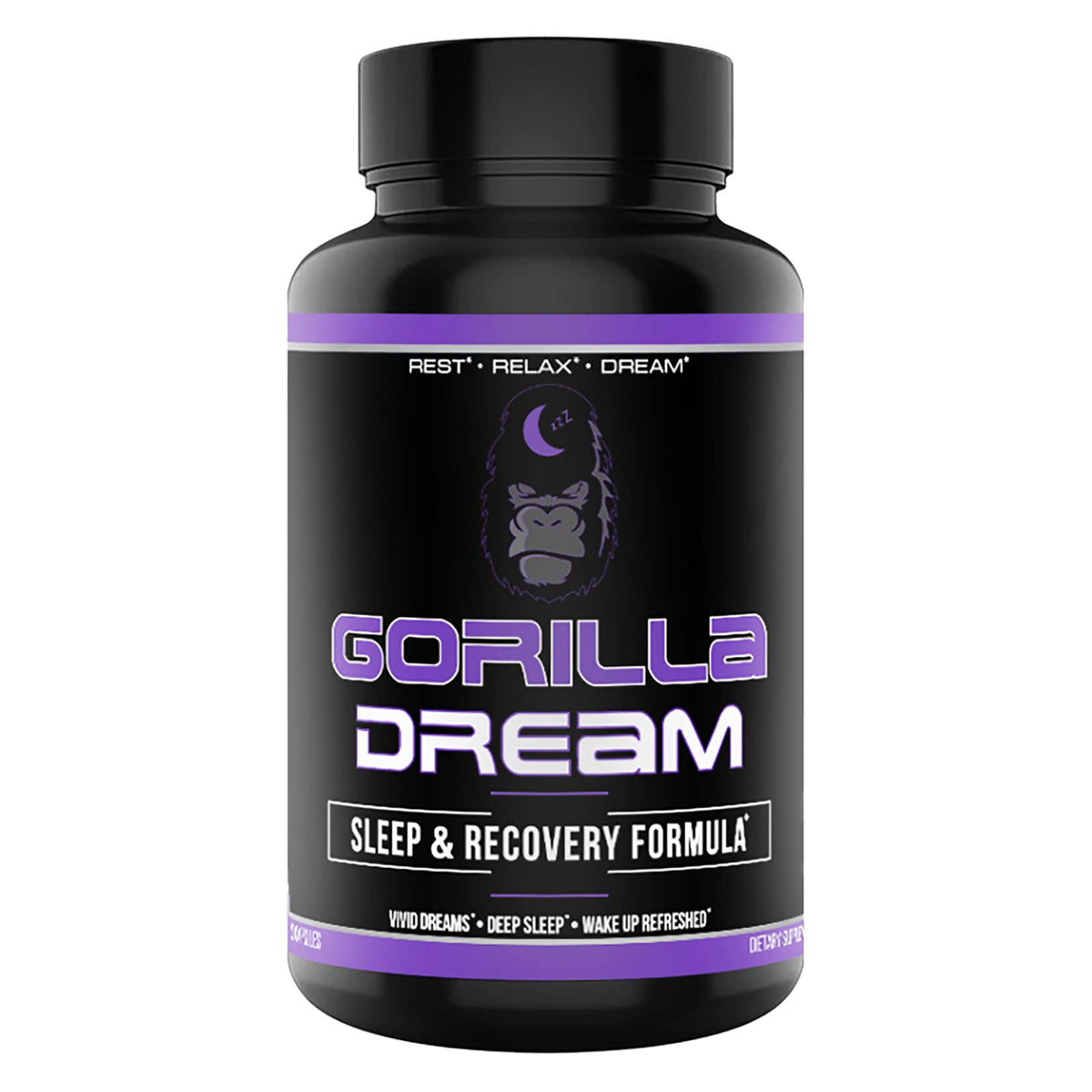 Gorilla Mind Dream Sleep Supplement (120 Capsules) - Nootropic Sleep & Recovery