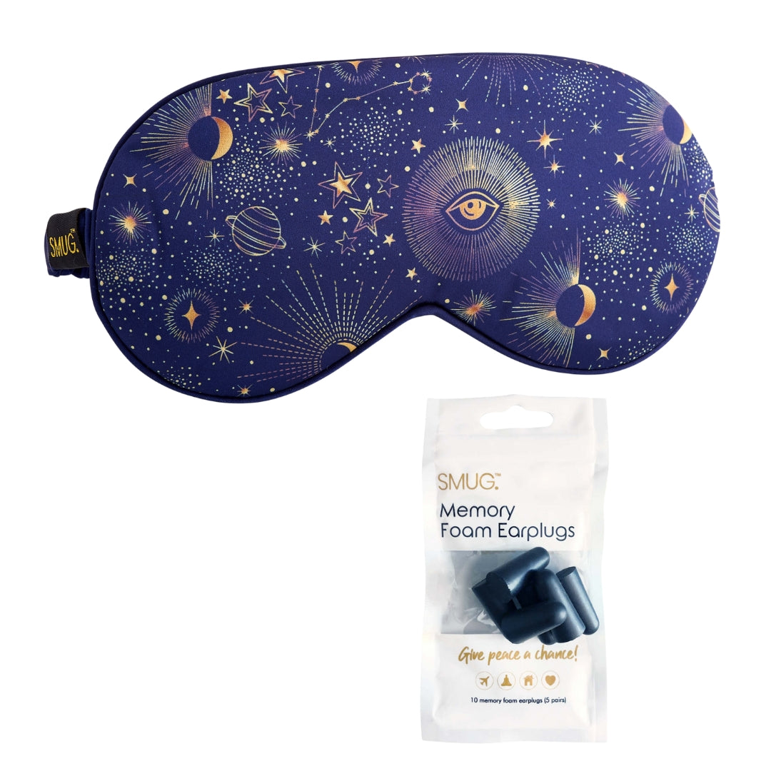 Satin Sleep Mask - Blue Celestial